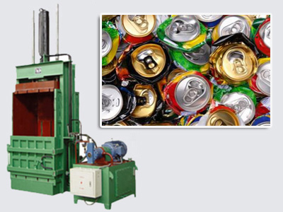 Vertical cans balers